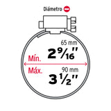 ABRAZADERA 48, 65-89MM POR PIEZA