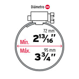 ABRAZADERA 52, 3-13/16 -3-3/4 POR PIEZA