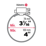 ABRAZADERA 56, 78-101MM POR PIEZA