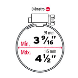 ABRAZADERA 64, 91-114 POR PIEZA