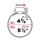 ABRAZADERA 80, 118-140MM POR PIEZA
