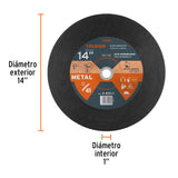 DISCO P/CORTE ALUMINIO 350X2.8X25.4 MM