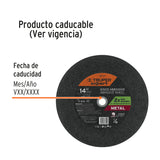 DISCO ABRASIVO P/CORTE METAL 14' X 7/64'