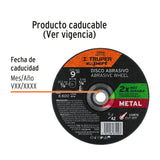 DISCO ABRASIVO P/CORTE METAL 9' X 1/8'