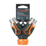 CONECTOR 'Y' 3/4' METALICO CON RECUBRIMIENTO PARA MANGUERA