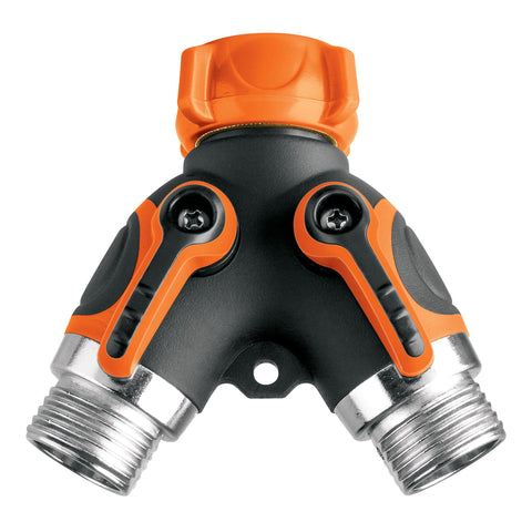 CONECTOR 'Y' 3/4' METALICO CON RECUBRIMIENTO PARA MANGUERA
