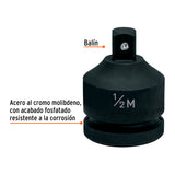 ADAPTADOR DE IMPACTO 3/4' (H) X 1/2' (M), TRUPER