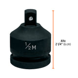 ADAPTADOR DE IMPACTO 3/4' (H) X 1/2' (M), TRUPER