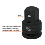 ADAPTADOR DE IMPACTO 3/4' (H) X 1' (M), TRUPER