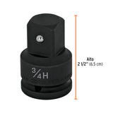 ADAPTADOR DE IMPACTO 3/4' (H) X 1' (M), TRUPER