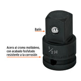 ADAPTADOR DE IMPACTO 1/2' (H) X 3/4' (M), TRUPER