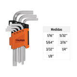 JGO 7/LLAVES ALLEN 1/16-1/4'ESTUCH/PLAST