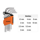 JGO 10 LLAVE ALLEN 1.5-10MM ESTUCH/PLAST