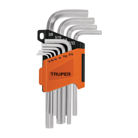 JGO 10 LLAVE ALLEN 1/16-3/8'ESTUCH/PLAST