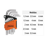 JGO 13 LLAVE ALLEN 1.2-10MM ESTUCH/PLAST