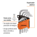 JGO 13 LLAVE ALLEN 3/64-3/8'ESTUCH/PLAST