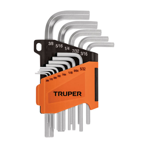 JGO 13 LLAVE ALLEN 3/64-3/8'ESTUCH/PLAST