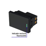 INTERRUPTOR DE 3 VMAS NEGRO DE 1.5 MSDULOS, LMNEA LISBOA