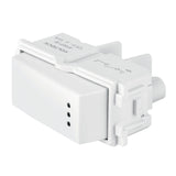 INTERRUPTOR SENCILLO CON LUZ PILOTO LINEA ITALIANA BLANCO