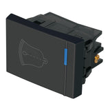 INTERRUPTOR PARA TIMBRE, 1.5 MÓDULOS, LÍNEA ESPAÑOLA, NEGRO