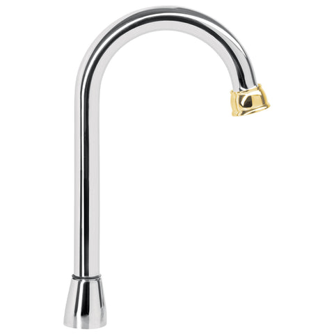 CUELLO PARA MEZCLADORA DE LAVABO, TIPO BAR,CROMO/ORO, AQUA