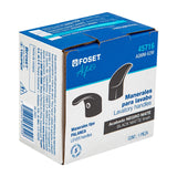 JUEGO DE 2 MANERALES DE PALANCA P/LAVABO, NEGRO MATE, AQUA