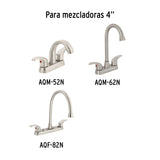 JUEGO DE 2 MANERALES DE PALANCA PARA LAVABO, SATMN, AQUA