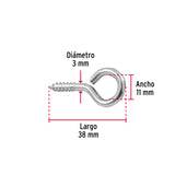 ARMELLA CERRADA 19X60MM, BLISTER C/8PZ, FIERO