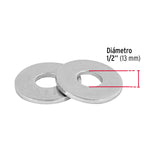 BLISTER CON 6 ARANDELAS PLANAS DE 1/2", FIERO