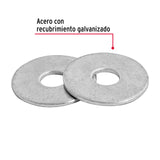 BLISTER CON 30 ARANDELAS PLANAS DE 1/4", FIERO