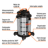 APIRADORA DE SOLIDOS Y LIQUIDOS DE 16 GAL EN ACERO