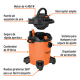 ASPIRADORA/SOPLADORA DE SOLIDOS Y LIQUIDOS 5GAL, PLASTICA TRUPER