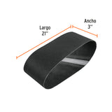 1 BANDA DE LIJA 3 X 21' P/VIDRIO GRANO 60 EN PAQUETE DE 5