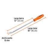 BARRA DE PALANCA DE 18', TRUPER