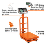 BÁSCULA PLEGABLE DE PLATAFORMA CAPACIDAD 100 KG.