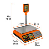BASCULA ELECTRONICA 40KG MULTIFUNCIONES C/TORRETA TRUPER