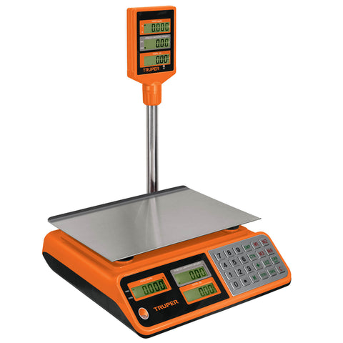 BASCULA ELECTRONICA 40KG MULTIFUNCIONES C/TORRETA TRUPER