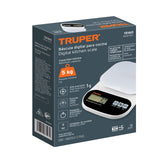 BÁSCULA DIGITAL BASE CRISTAL PARA COCINA CAPACIDAD 5KG