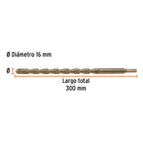 BROCA PARA CONCRETO 16 X 300 MM, TRUPER