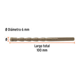 BROCA PARA CONCRETO 6 X 100 MM, TRUPER