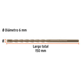 BROCA PARA CONCRETO 6 X 150 MM, TRUPER