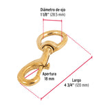 BANDOLA DESTORCEDORA, DE LATÓN 1-1/8'