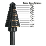BROCA ESCALONADA SXIDO NEGRO 12 ESCALONES 7/16' A 1-1/8'