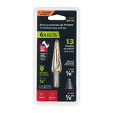 BROCA ESCALONADA TITANIO 13 ESCALONES 1/8' A 1/2', EXPERT