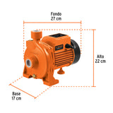 BOMBA CENTRMFUGA PARA AGUA MODELO EUROPEO, 1/4 HP, EXPERT