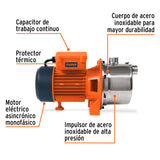 BOMBA ELECTRICA TIPO JET PARA AGUA, ACERO INOX 1 1/2HP, TRUPER
