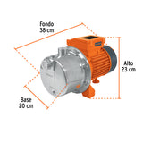 BOMBA ELECTRICA TIPO JET PARA AGUA, ACERO INOX 1 1/2HP, TRUPER