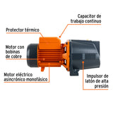 BOMBA PARA AGUA, TIPO JET DE 1-1/2HP