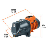 BOMBA PARA AGUA, TIPO JET DE 1-1/2HP