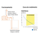 BOMBA ELÉCTRICA PERIFÉRICA PARA AGUA 1 HP